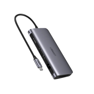 هاب USB-C به HDMI/VGA/USB/LAN/USB-C یوگرین مدل CM179 کد 40873